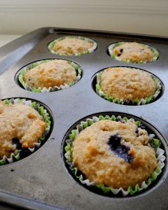 honey orange blackberry bran muffins