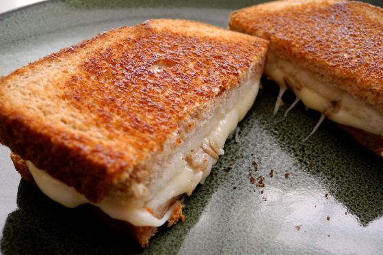 pear muenster sunflower seed grilled cheese sandwich 1